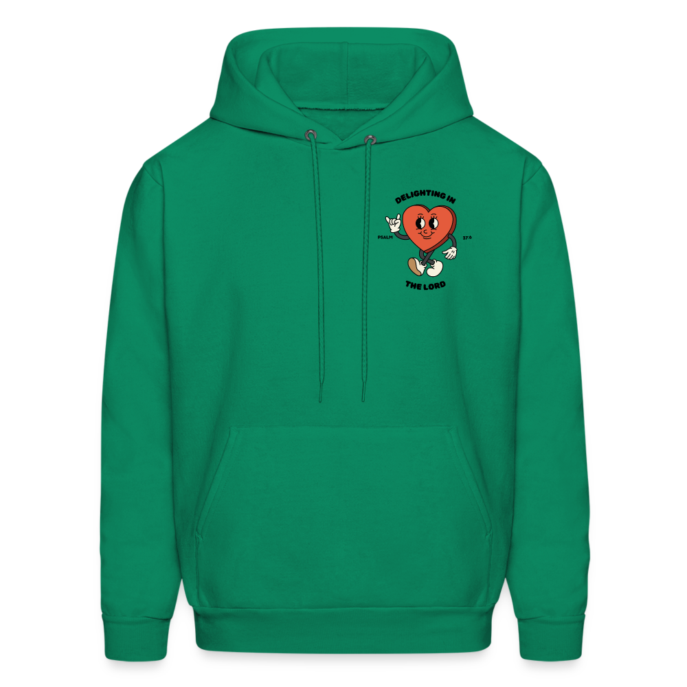 "Delighting in the Lord" Hoodie - kelly green