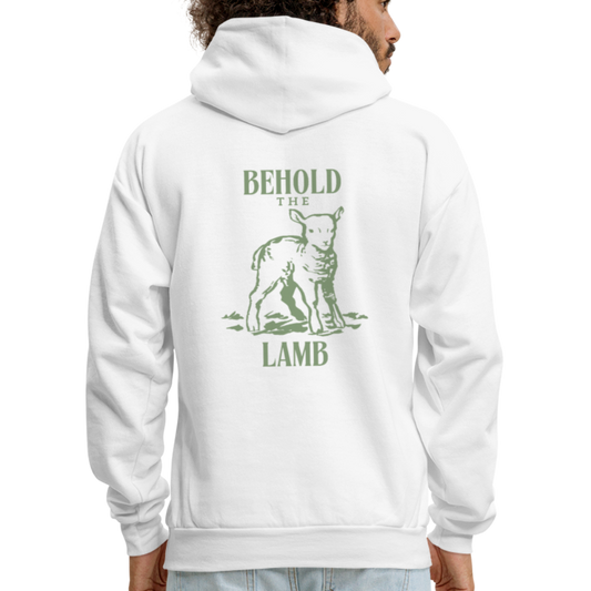 "Behold The Lamb" Hoodie - white