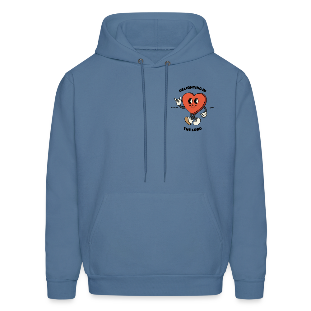 "Delighting in the Lord" Hoodie - denim blue