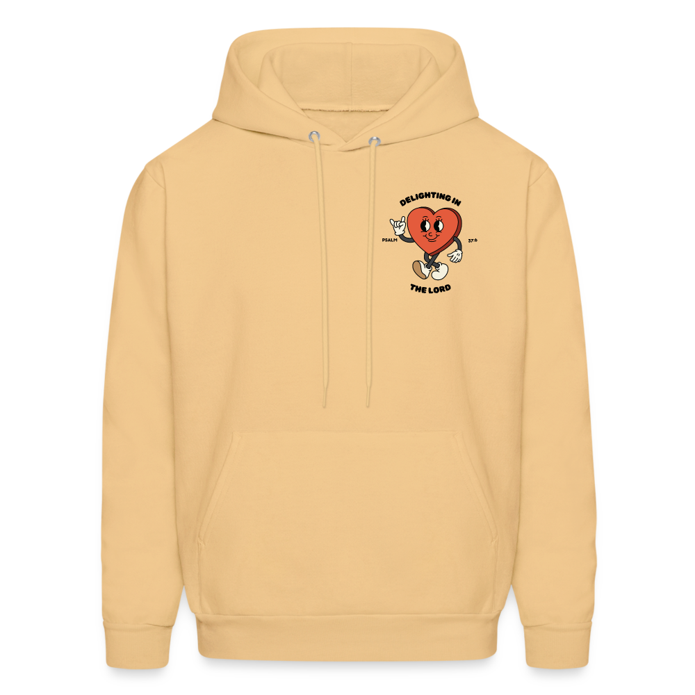 "Delighting in the Lord" Hoodie - light gold 