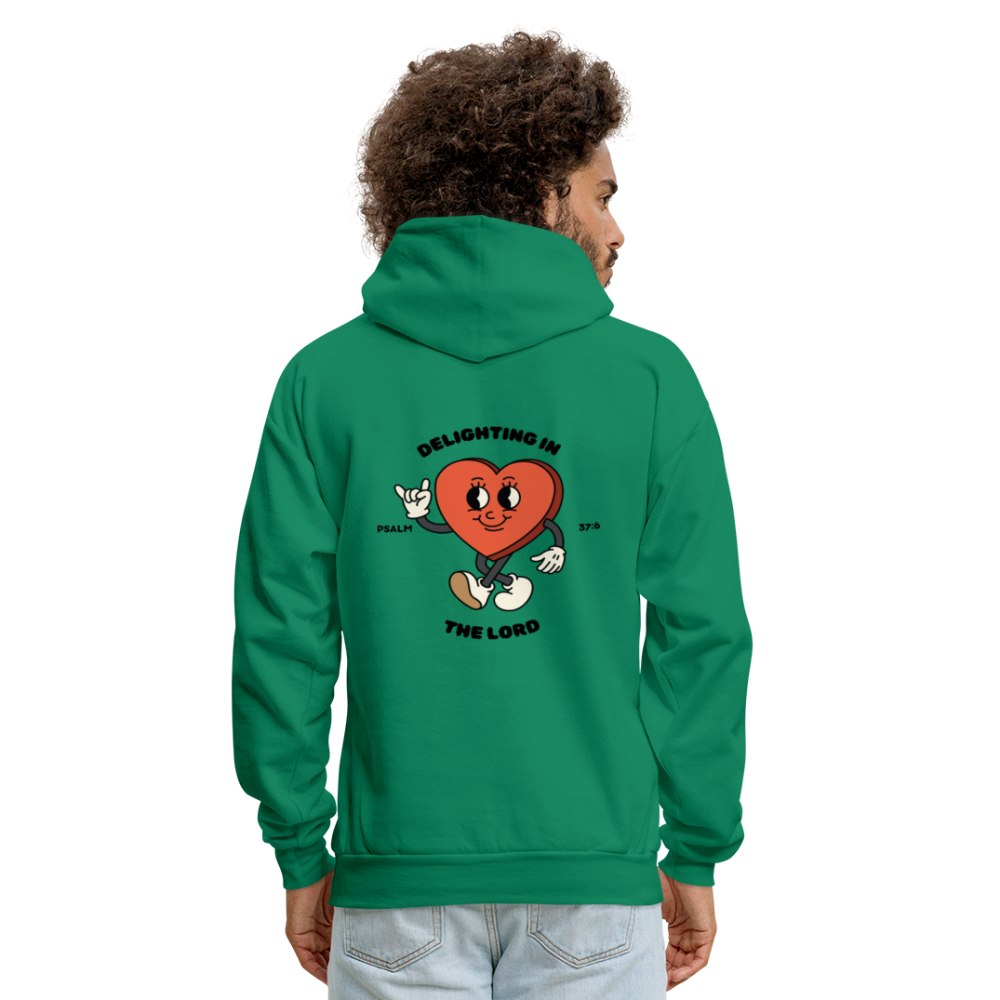 "Delighting in the Lord" Hoodie - kelly green