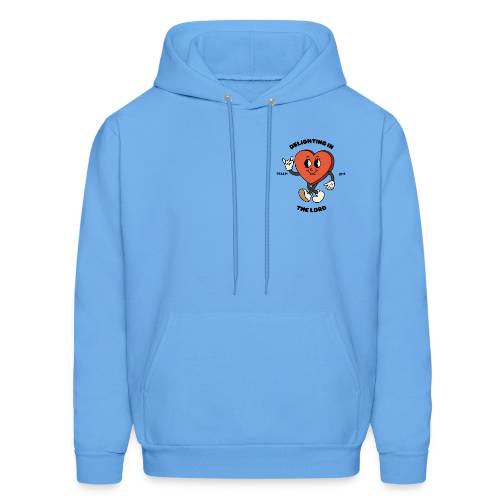 "Delighting in the Lord" Hoodie - carolina blue