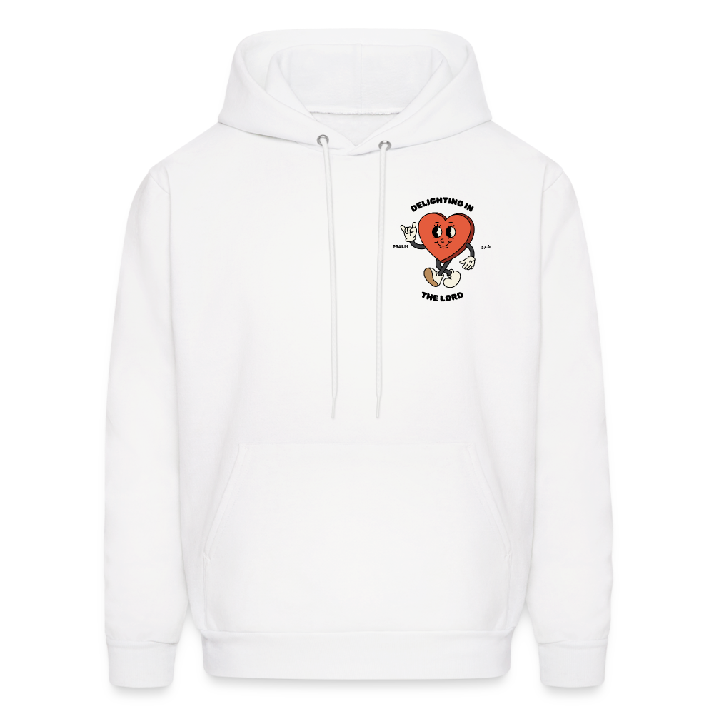 "Delighting in the Lord" Hoodie - white